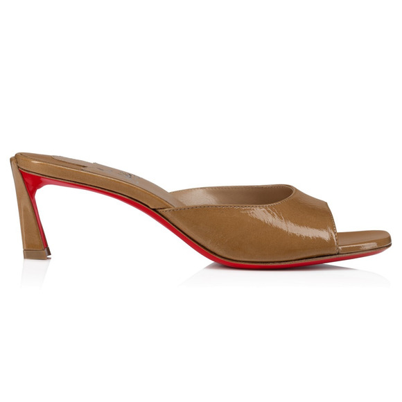 Christian Louboutin Condora Mule 55 Lionne Patent Backless Sandal Heel Pump 40 - Picture 3 of 15